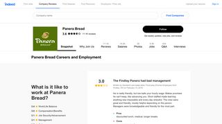 Panera Bread Careers and Employment | Indeed.com