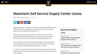 Mannheim Self Service Supply Center closes | Article | The United ...