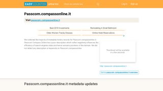 Passcom Compass Online (Passcom.compassonline.it) - Compass ...