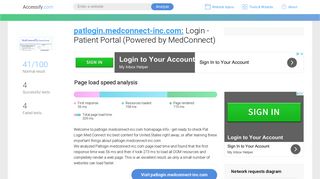 Access patlogin.medconnect-inc.com. Login - Patient Portal (Powered ...