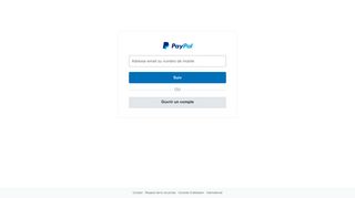 Connectez-vous à votre compte PayPal
