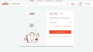 Login to Paytm - Paytm Mall