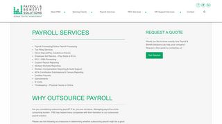 Payroll Services Payroll & Benefit Solutions