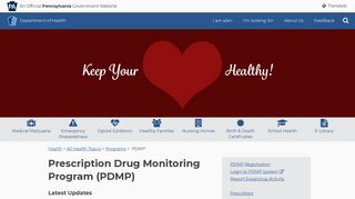 Prescription Drug Monitoring Program - Pennsylvania Department of ...