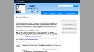 Become A CLG User - Clinical Looking Glass - Montefiore Medical ...