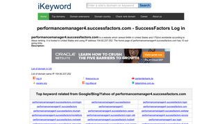 performancemanager4.successfactors.com - SuccessFactors Log in