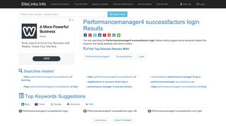 Performancemanager4 successfactors login Results - SiteLinks.Info