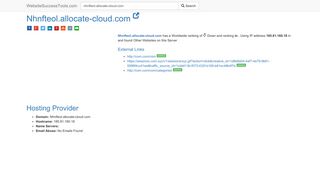 Nhnfteol.allocate-cloud.com Error Analysis (By Tools)