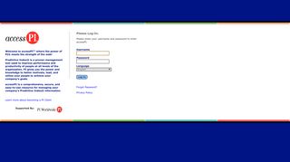accessPI Login
