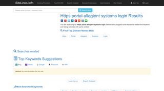 Https portal allegient systems login Results For Websites Listing