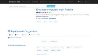 Emdeon one portal login Results For Websites Listing - SiteLinks.Info