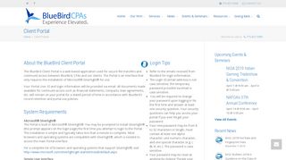 Client Portal – BlueBird CPAs: Experience Elevated: Certified Public ...