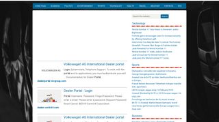 Volkswagen AG International Dealer Portal - Https Portal Cpn Vwg ...
