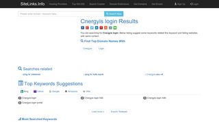 Cnergyis login Results For Websites Listing - SiteLinks.Info