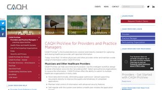 Solutions | CAQH ProView for Providers and Practice Managers | CAQH