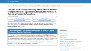Teachers Insurance And Annuity Association Of America College ...