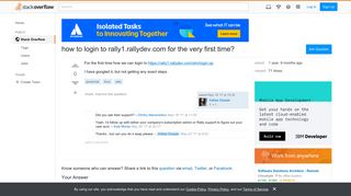 how to login to rally1.rallydev.com for the very first time? - Stack Overflow