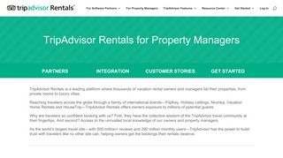 TripAdvisor Rentals Property Management Software Information