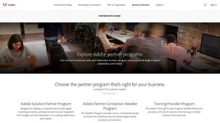 Partner with Adobe