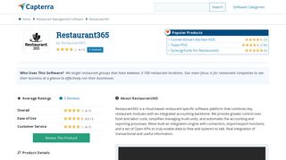 Restaurant365 Reviews and Pricing - 2019 - Capterra