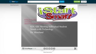 EDU 620: Meeting Individual Student Needs with Technology Dr ...