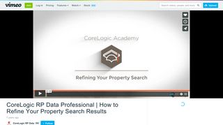 CoreLogic RP Data Professional | How to Refine Your Property ...