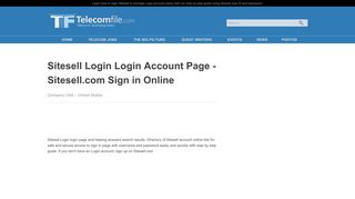 Sitesell Login Login Account Page - Sitesell.com Sign In Online