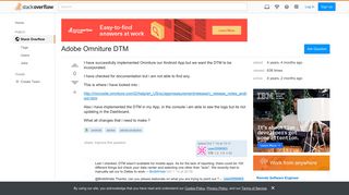 Adobe Omniture DTM - Stack Overflow