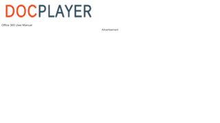 Office 365 User Manual - PDF - DocPlayer.net