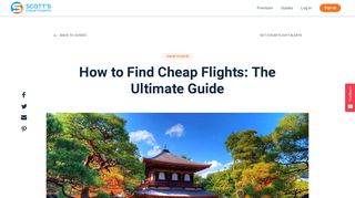 How to Find Cheap Flights: The Ultimate Guide | Scott's Cheap Flights