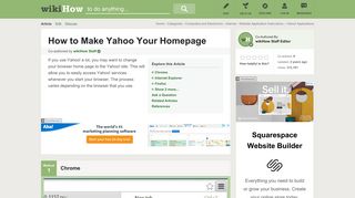 5 Ways to Make Yahoo Your Homepage - wikiHow
