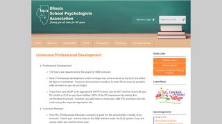 Licensure/Professional Development - Illinois School Psychologists ...