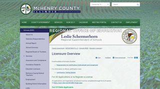 Licensure Overview | McHenry County, IL