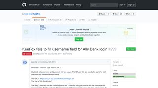 KeeFox fails to fill username field for Ally Bank login · Issue #299 · kee ...