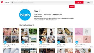 Blurb (blurbbooks) on Pinterest