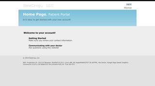 Home Page - Patient Portal