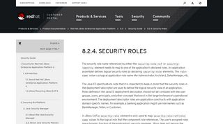 8.2.4. Security Roles - Red Hat Customer Portal
