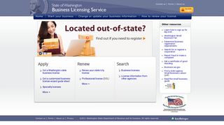 Business Licensing Service of Washington State