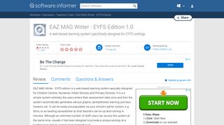 EAZ MAG Writer - EYFS Edition - Software Informer. A web-based ...