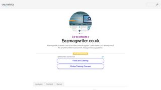 www.Eazmagwriter.co.uk - Clifton EMAG Ltd - developers of the EAZ