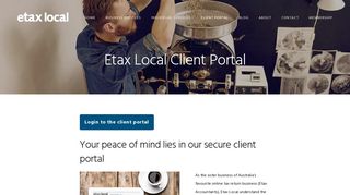 Etax Local: The Client Portal