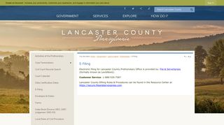 E-Filing | Lancaster County, PA - Official Website