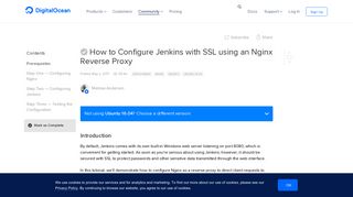 How to Configure Jenkins with SSL using an Nginx Reverse Proxy ...