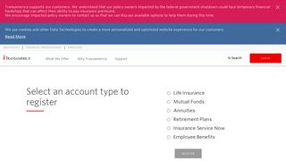 Register Account - Transamerica