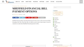 www.SheffieldFinancial.com/BillPay | Sheffield Financial Bill Payment