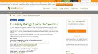 Electricity Outage Contact Information - Energy Services Company ...