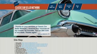 Site Map | Classic Car Seller Network