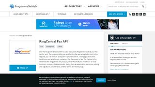 RingCentral Fax API | ProgrammableWeb