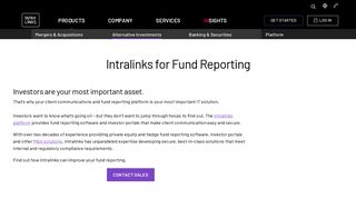Fund Reporting | Investor Communication | Intralinks