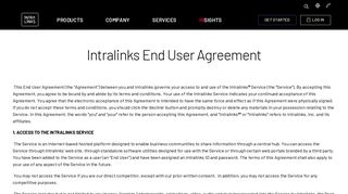 Intralinks End User Agreement | Intralinks